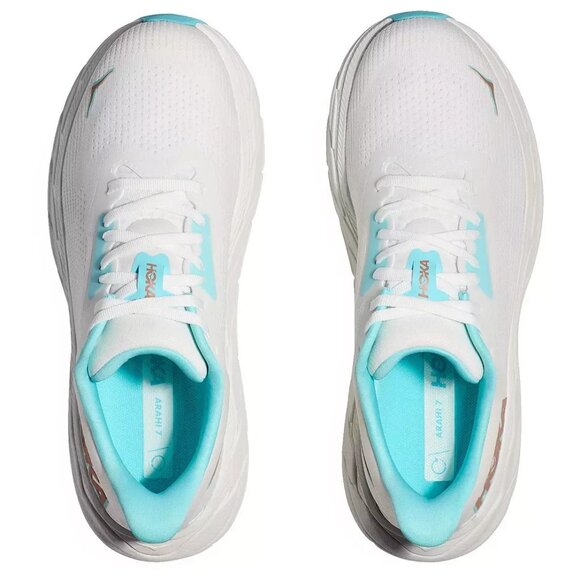 Hoka Arahi 7 Frost / Rose Gold 1147890-FTRS Women's Size 9.5 B Medium - Picture 4 of 8
